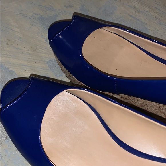 Royal blue Wedges - Picture 3 of 4